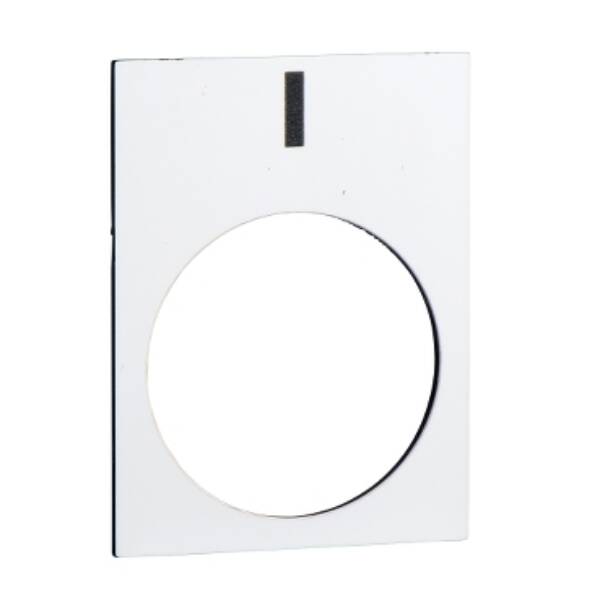 legend - 30 x 40 mm - white - I - Schneider Electric - ZB2BY4980