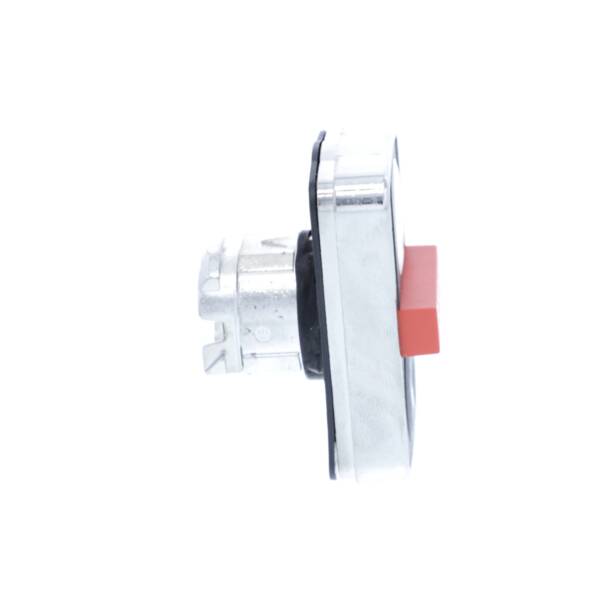 Triple-headed push button head, metal, Ø22, 1 white flush UP ARROW + 1 red projecting STOP + 1 black flush DOWN ARROW - Schneider Electric - ZB4BA71124