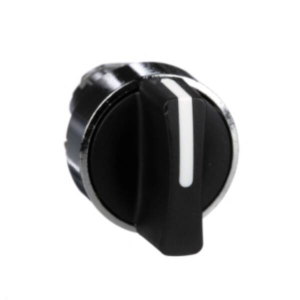 black selector switch head Ø22 3-position stay put - Schneider Electric - ZB4BD3