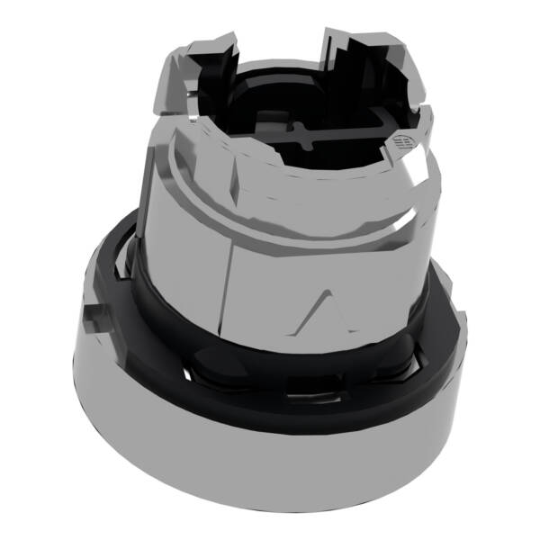 black flush pushbutton head Ø22 push-push unmarked - Schneider Electric - ZB4BH02