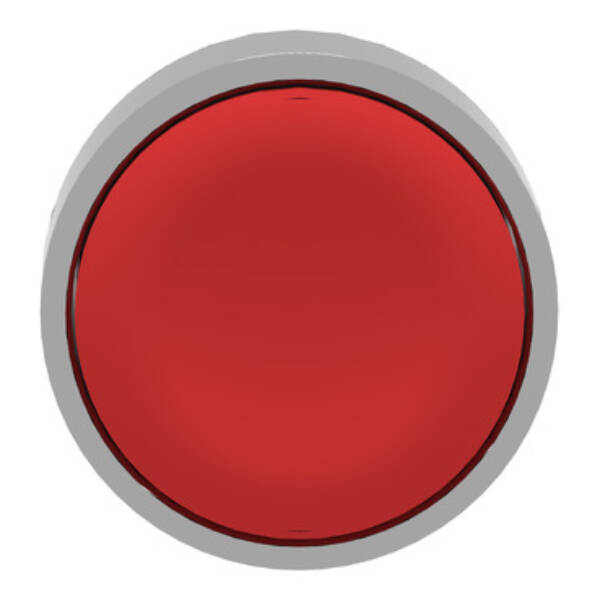 red flush pushbutton head Ø22 push-push unmarked - Schneider Electric - ZB4BH04