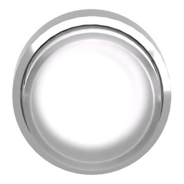 Head for illuminated push button, Harmony XB4, metal, white projecting, 22mm, push-push, universal LED, unmarked - Schneider Electric - ZB4BH13