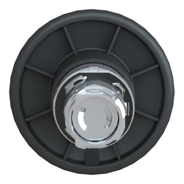 black Ø60 mushroom pushbutton head Ø22 spring return - Schneider Electric - ZB4BR2