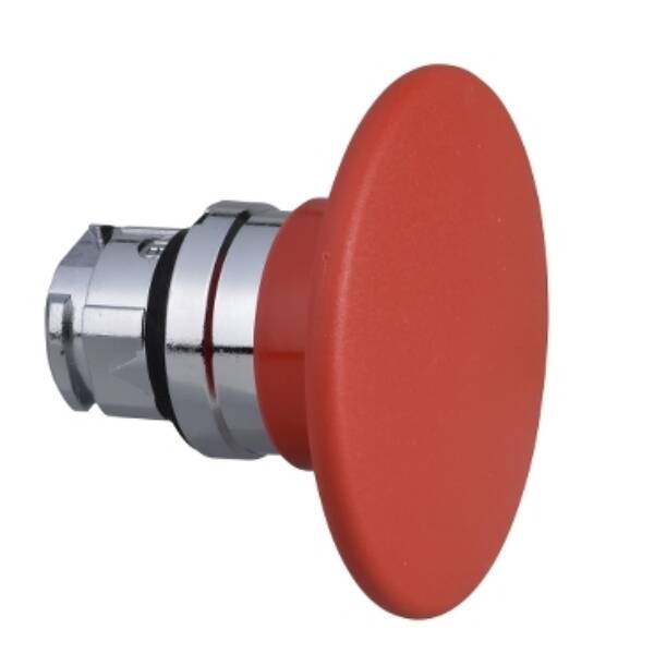 red Ø60 mushroom pushbutton head Ø22 spring return - Schneider Electric - ZB4BR4