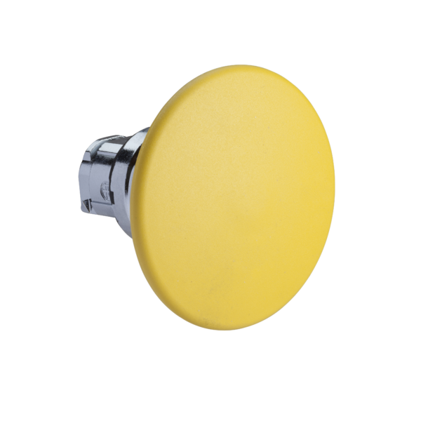 yellow Ø60 mushroom pushbutton head Ø22 spring return - Schneider Electric - ZB4BR5