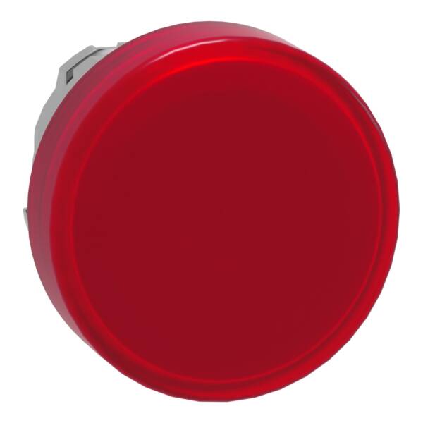 Head for pilot light, Harmony XB4, red, 22mm, with plain lens, universal LED - Schneider Electric - ZB4BV043E