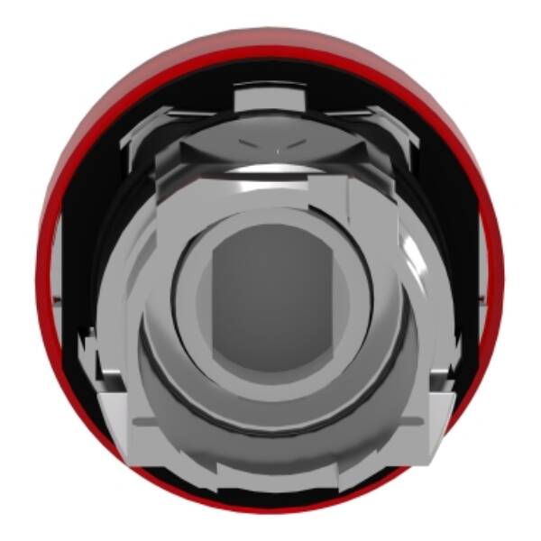 Head for pilot light, Harmony XB4, red, 22mm, with plain lens, universal LED - Schneider Electric - ZB4BV043E