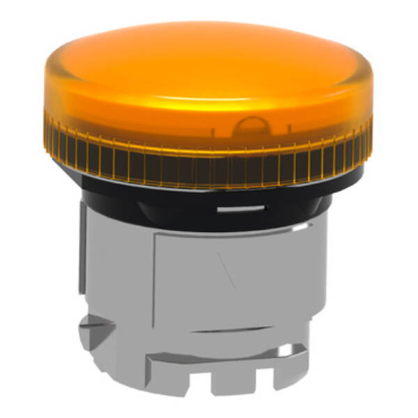 orange pilot light head Ø22 with plain lens for BA9s bulb - Schneider Electric - ZB4BV05