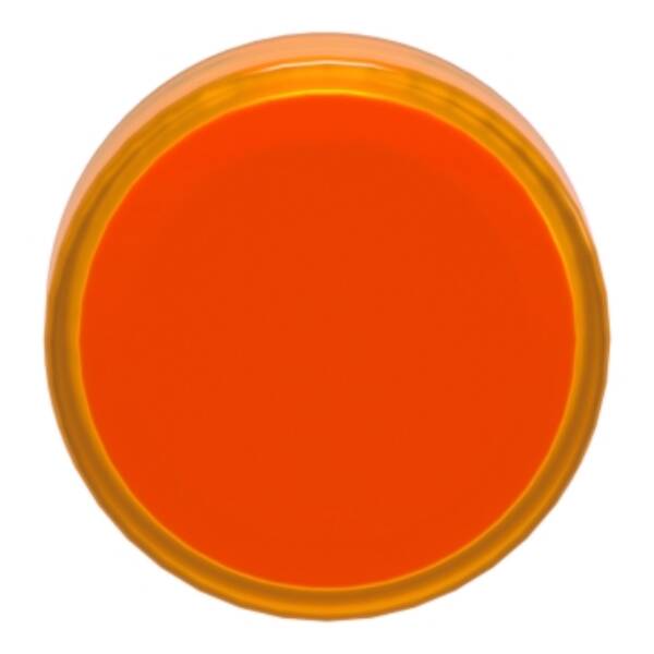 Head for pilot light, Harmony XB4, metal, orange, 22mm, universal LED, plain lens - Schneider Electric - ZB4BV053