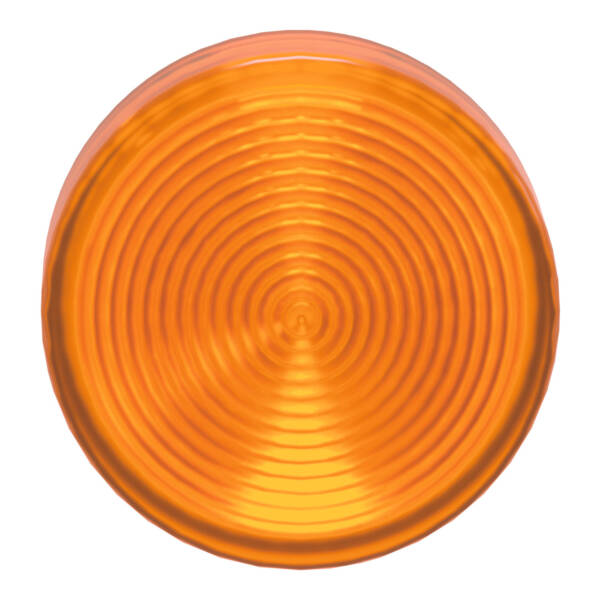 Head for pilot light, Harmony XB4, orange, 22mm, with grooved lens, universal LED - Schneider Electric - ZB4BV053S
