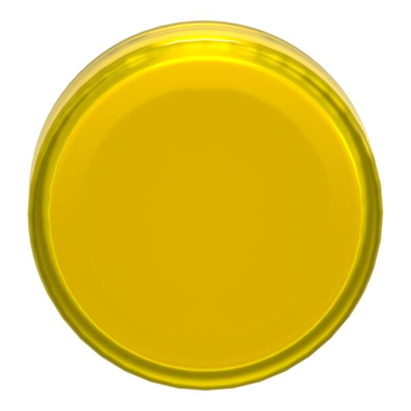 Head for pilot light, Harmony XB4, yellow, 22mm, with plain lens, universal LED - Schneider Electric - ZB4BV083