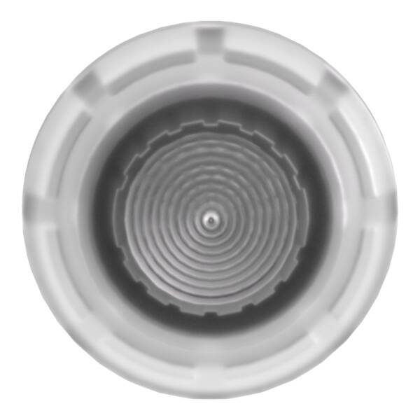 Head for illuminated push button, Harmony XB4, white, mushroom 40mm, 22mm, latching, push-pull to release, universal LED, unmarked - Schneider Electric - ZB4BW613