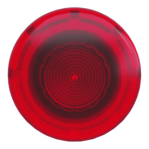 Head for illuminated emergency switching off push button, Harmony XB4, metal, red mushroom 40mm, 22mm, universal LED, push-pull - Schneider Electric - ZB4BW643