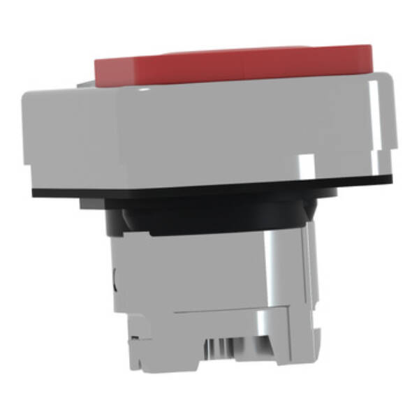 green flush/red projecting illuminated double-headed pushbutton Ø22 unmarked - Schneider Electric - ZB4BW7L3740