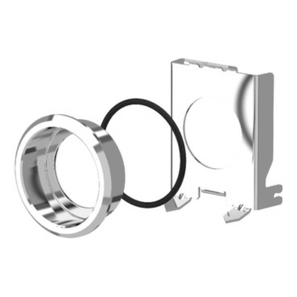 Harmony XB4, Flush mounting kit Ø30 for push button and pilot light Ø22, metal - Schneider Electric - ZB4BZ021