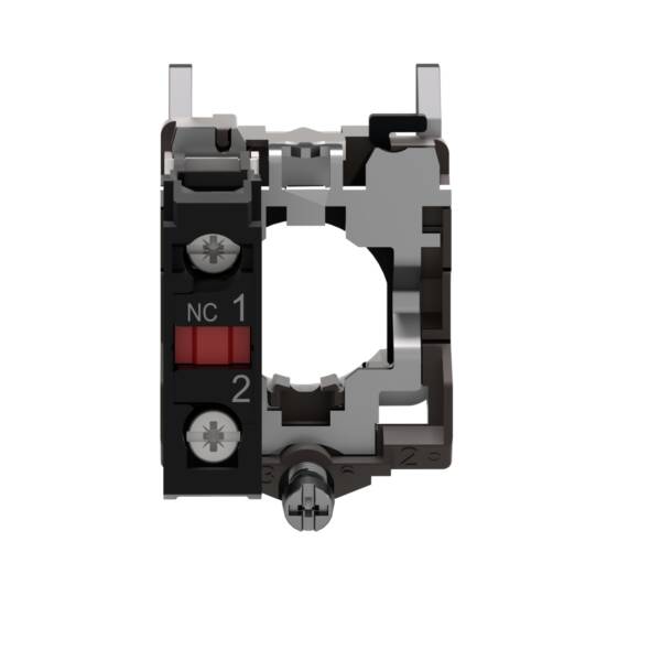 Complete body/contact assembly, Harmony XB4, single contact block with body/fixing collar 1NC spring clamp terminal - Schneider Electric - ZB4BZ1029