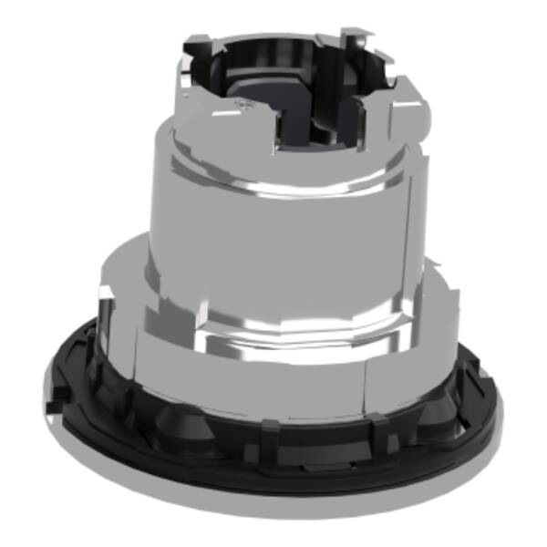 Head for illuminated push button, Harmony XB4, metal, orange flush mounted, 30mm, universal LED, unmarked - Schneider Electric - ZB4FH053