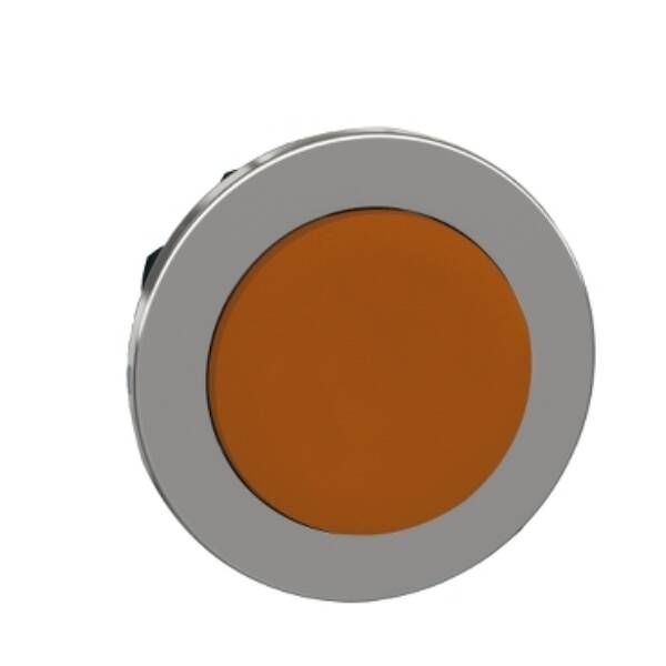 Head for non illuminated push button, Harmony XB4, flush mounted orange projecting pushbutton - Schneider Electric - ZB4FL5