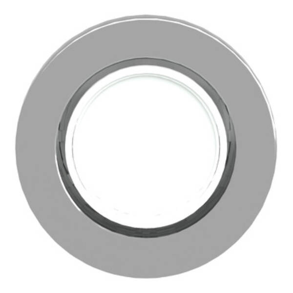 Head for pilot light, Harmony XB4, flush mounted, white, 30mm, with plain lens, universal LED - Schneider Electric - ZB4FV013
