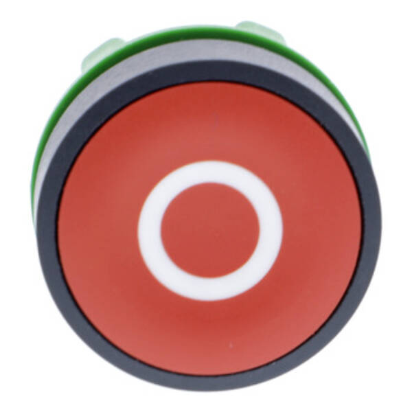 red flush pushbutton head Ø22 spring return "O" - Schneider Electric - ZB5AA432