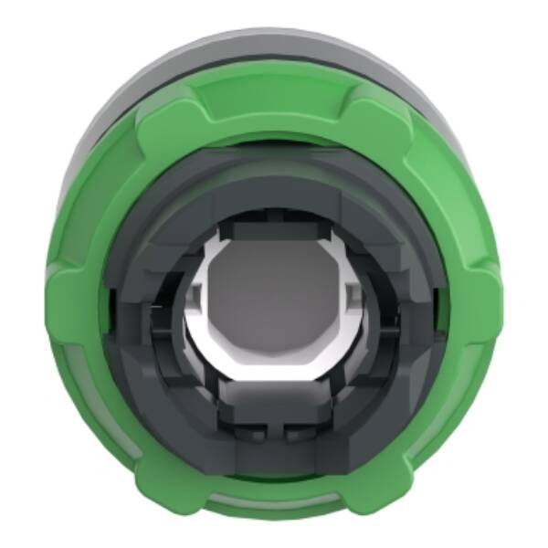 Head for illuminated push button, Harmony XB5, plastic, blue flush, 22mm, universal LED, for insetion of legend - Schneider Electric - ZB5AA68