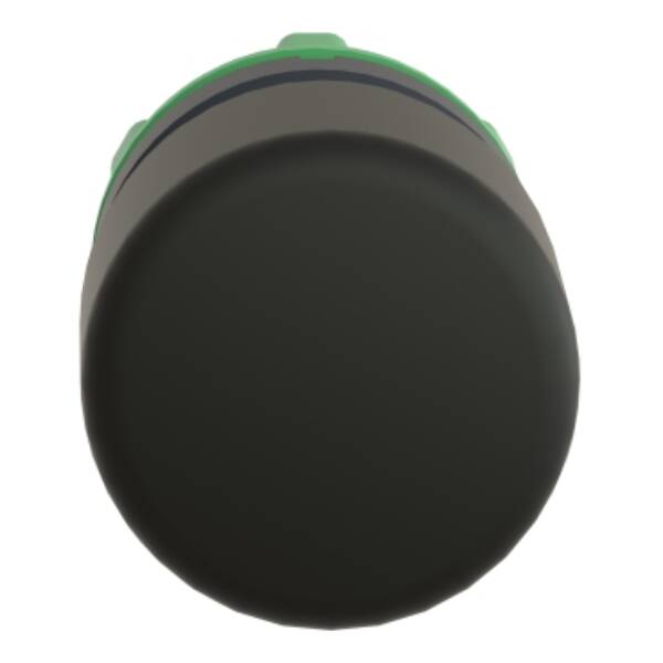 black Ø30 mushroom pushbutton head Ø22 spring return - Schneider Electric - ZB5AC24