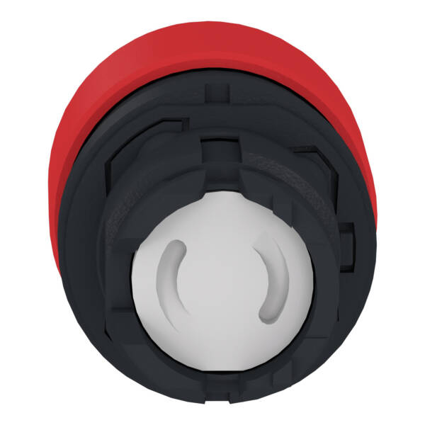 red Ø30 mushroom pushbutton head Ø22 spring return - Schneider Electric - ZB5AC44