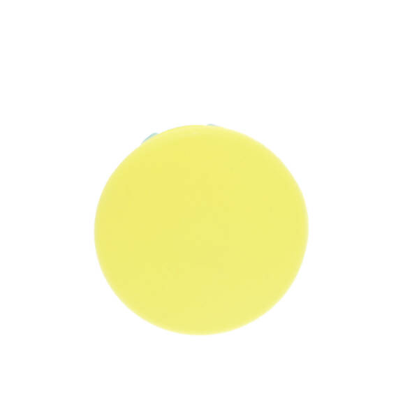Mushroom push button head Ø40, plastic, yellow, Ø22, spring return - Schneider Electric - ZB5AC5