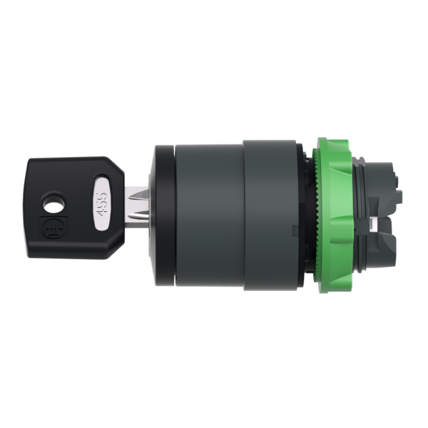 selector switch head Ø22 2-position stay put Dom 8D1 - Schneider Electric - ZB5AG2D