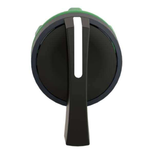 black selector switch head Ø22 2-position stay put - Schneider Electric - ZB5AJ2