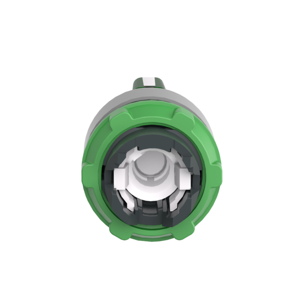 Head for illuminated selector switch, Harmony XB5, grey bezel, green handle, 22mm, universal LED, 3 positions - Schneider Electric - ZB5AK1333C0