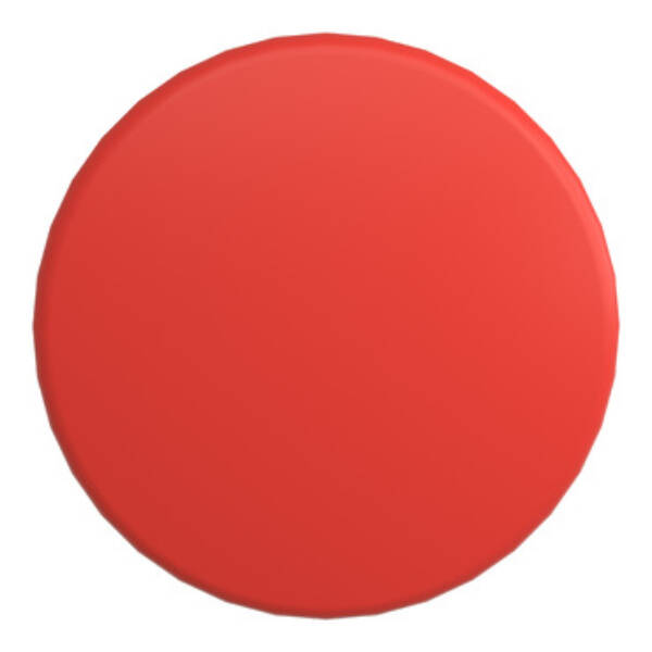 Harmony XB5, Mushroom push button head Ø60, plastic, red, Ø22, spring return - Schneider Electric - ZB5AR4