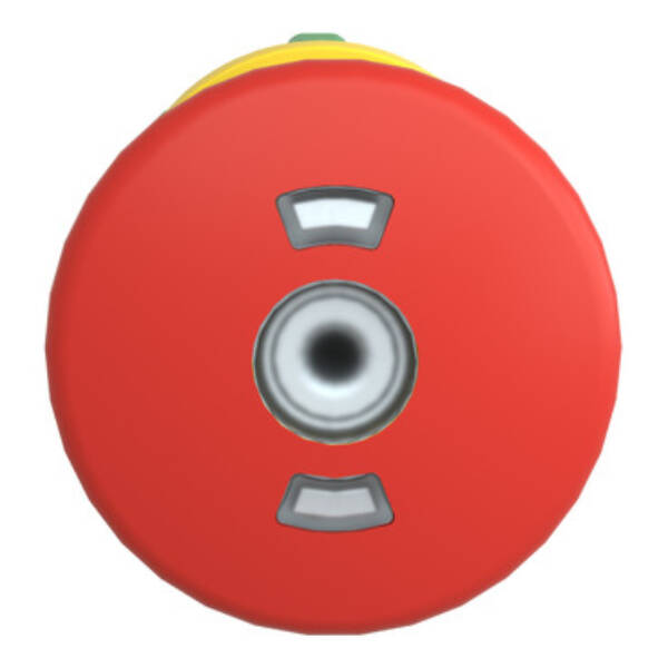 red Ø40 illum Emergency stop pushbutton head Ø22 trigger and latching - Schneider Electric - ZB5AT8643M