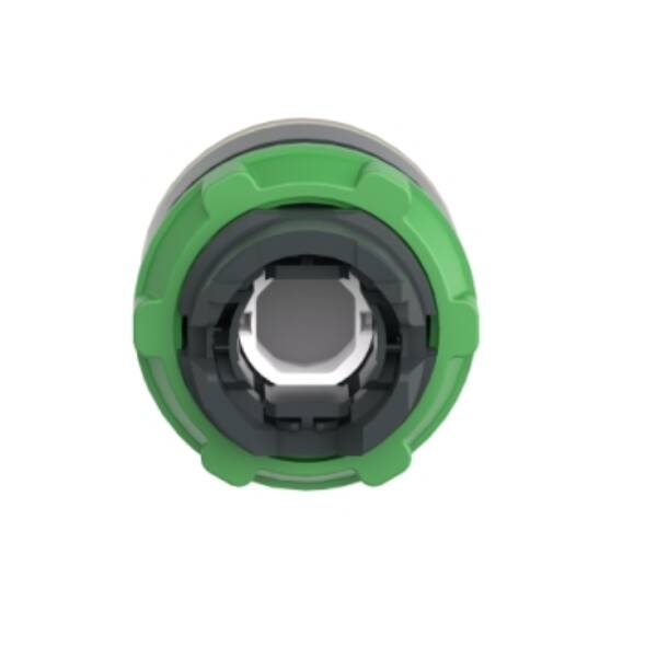 Head for illuminated push button, Harmony XB5, XB4, yellow flush pushbutton Ø22 mm spring return integral LED - Schneider Electric - ZB5AW383S