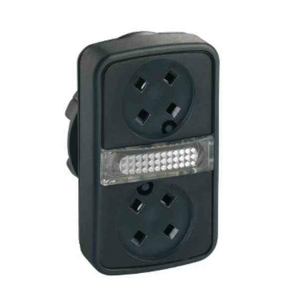 flush/flush illuminated double-headed pushbutton Ø22 without cap - Schneider Electric - ZB5AW7A9