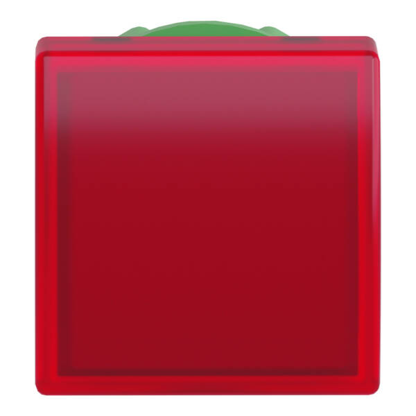 Head for pilot light, Harmony XB5, square red, 22mm, with plain lens, universal LED - Schneider Electric - ZB5CV043