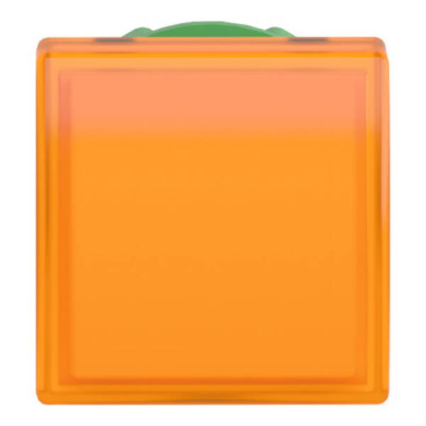 Head for pilot light, Harmony XB5, square orange, 22mm, with plain lens, universal LED - Schneider Electric - ZB5CV053