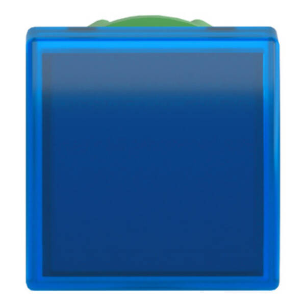 Head for pilot light, Harmony XB5, plastic, blue square, 22mm, universal LED, plain lens - Schneider Electric - ZB5CV063