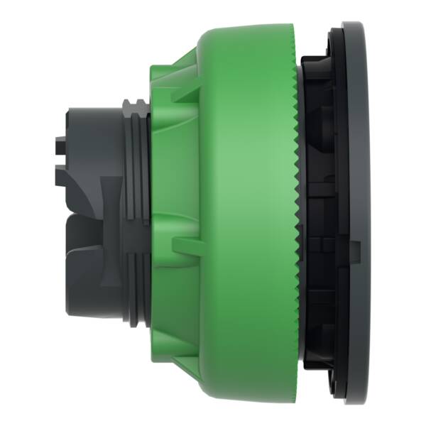 Head for illuminated push button, Harmony XB5, plastic, orange flush mounted, 30mm, universal LED, push-push, unmarked - Schneider Electric - ZB5FH053