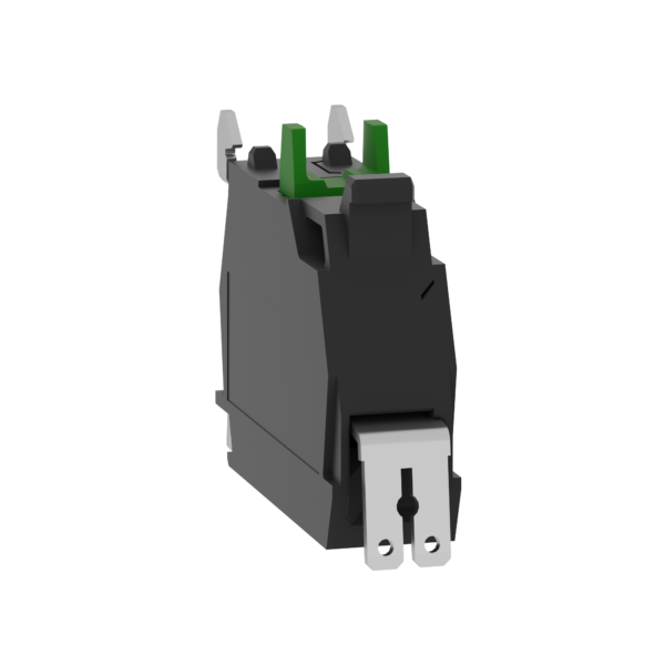 single contact block for head Ø22 1NO silver alloy Faston connector - Schneider Electric - ZBE1013