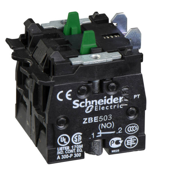double contact block's for head Ø22 2NO screw clamp terminal - Schneider Electric - ZBE503