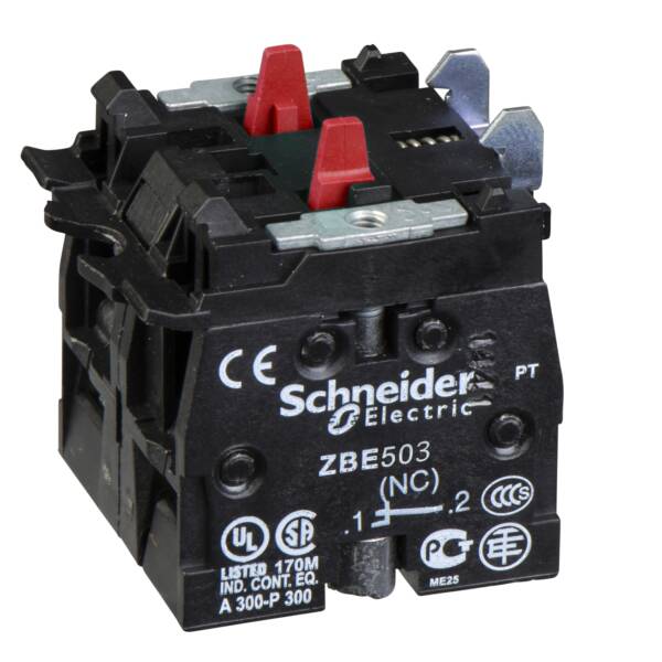 double contact block's for head Ø22 2NO screw clamp terminal - Schneider Electric - ZBE503