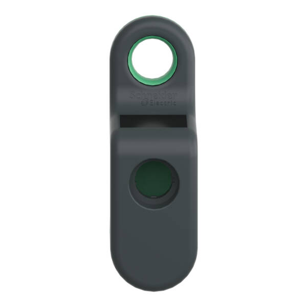 Harmony XB5R, Empty handy box for mobile use, plastic, green, 1 cut-out - Schneider Electric - ZBRM21