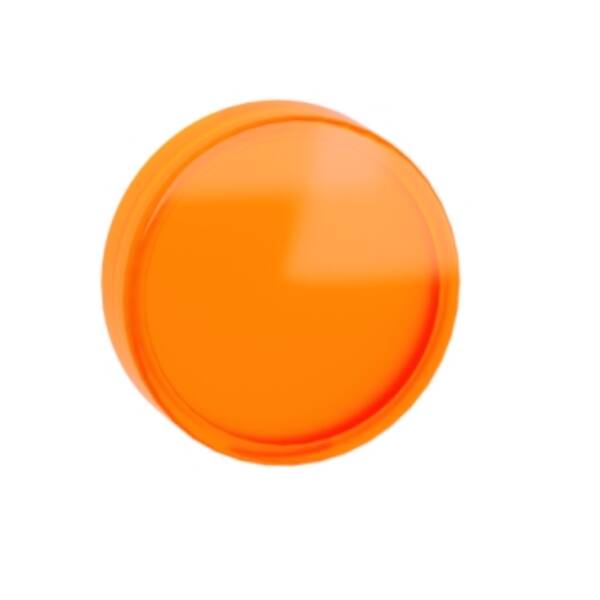 Head for pilot light, Harmony XB4, Harmony XB5, orange, 22mm, universal LED, plain lens, unmarked - Schneider Electric - ZBV0153