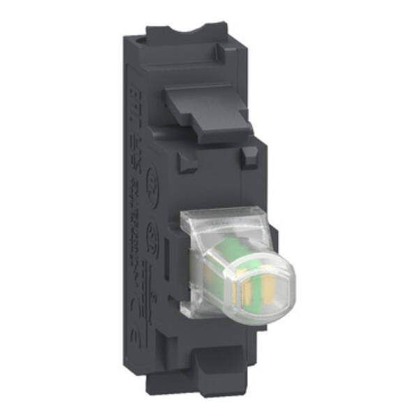 Light block, Harmony XB4, Harmony XB5, for head 22mm, universal LED, 230…240V AC, compact push in terminals - Schneider Electric - ZBVM15
