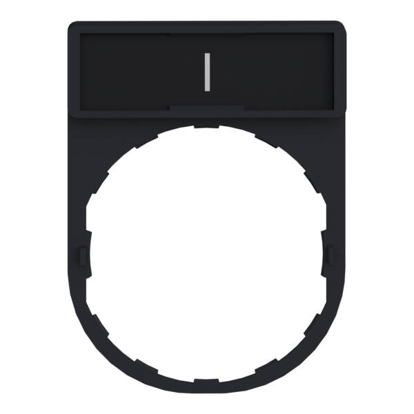 Harmony XB4, Legend holder 30 x 40 mm, plastic, with legend 8 x 27 mm, marked I - Schneider Electric - ZBY2147