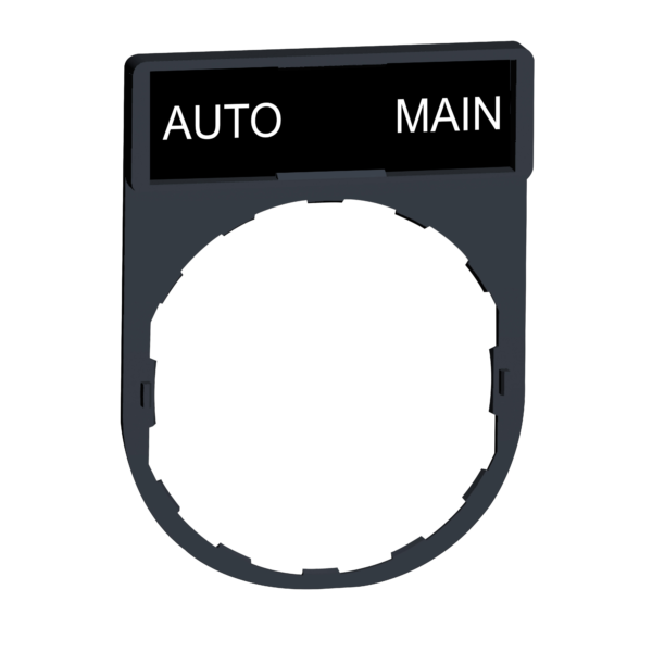 legend holder 30 x 40 mm with legend 8 x 27 mm with marking AUTO-MAIN - Schneider Electric - ZBY2164