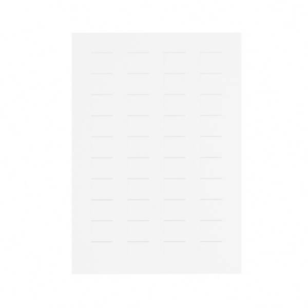 sheet of 40 unmarked legends 18 x 27 mm for legend holder 30 x 50 mm - Schneider Electric - ZBY5100