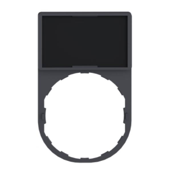 Legend holder 30 x 50 mm, plastic, with legend 18 x 27 mm, unmarked - Schneider Electric - ZBY6101