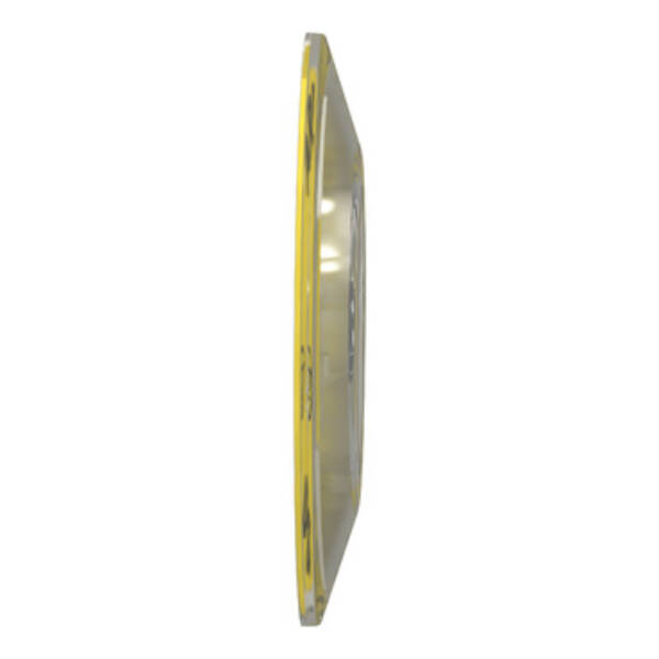 Harmony XB4, Legend holder Ø60 for emergency stop, plastic, yellow, marked ARRET D'URGENCE - Schneider Electric - ZBY9120
